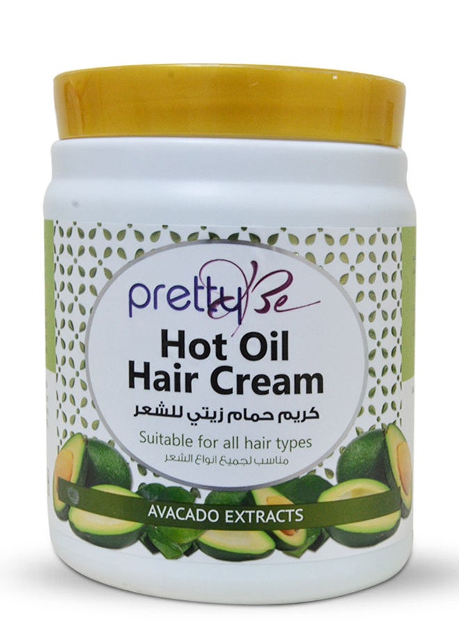Pretty Be - Hot Oil Hair Cream With Avacado Extracts, Suitable For All Hair Types - 1000ml - Image 1