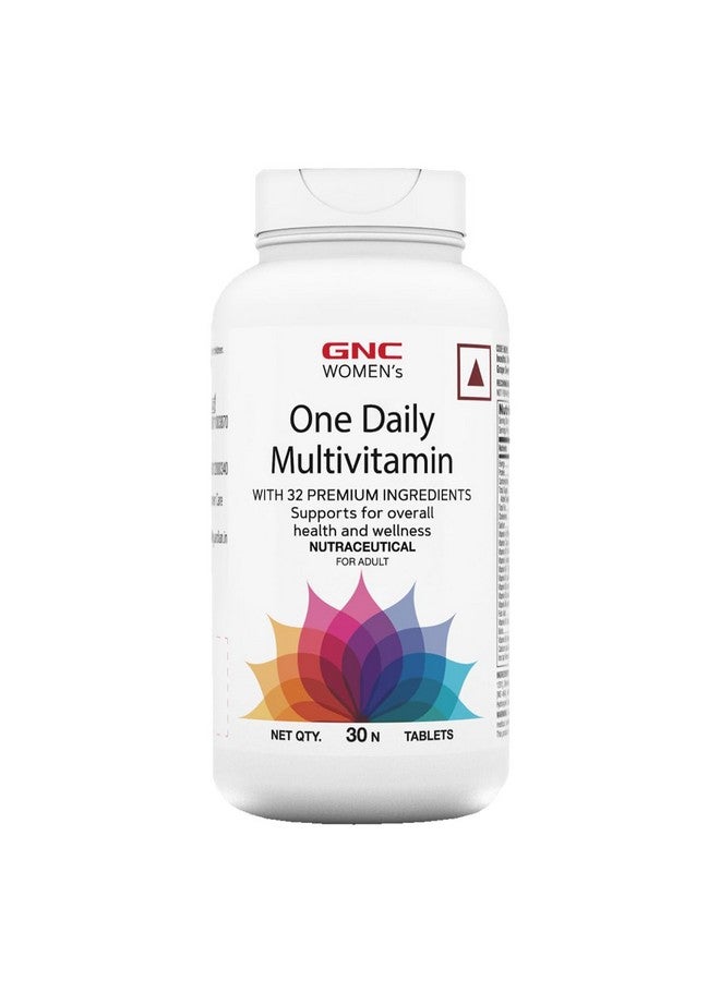 GNC GNC Women's One Daily Multivitamin - 32 Premium Ingredients with Vitamin C, Biotin, Collagen & Antioxidants | Boosts Immunity & Energy | Improves Skin, Hair, Nails & Eye Health | 30 Tablets - Image 1