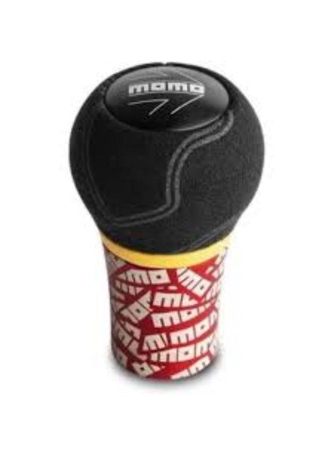 Momo Ultra Gear Knob Black/Red/Blue Standard Aluminium Microfibre NEW (RED) - Image 1