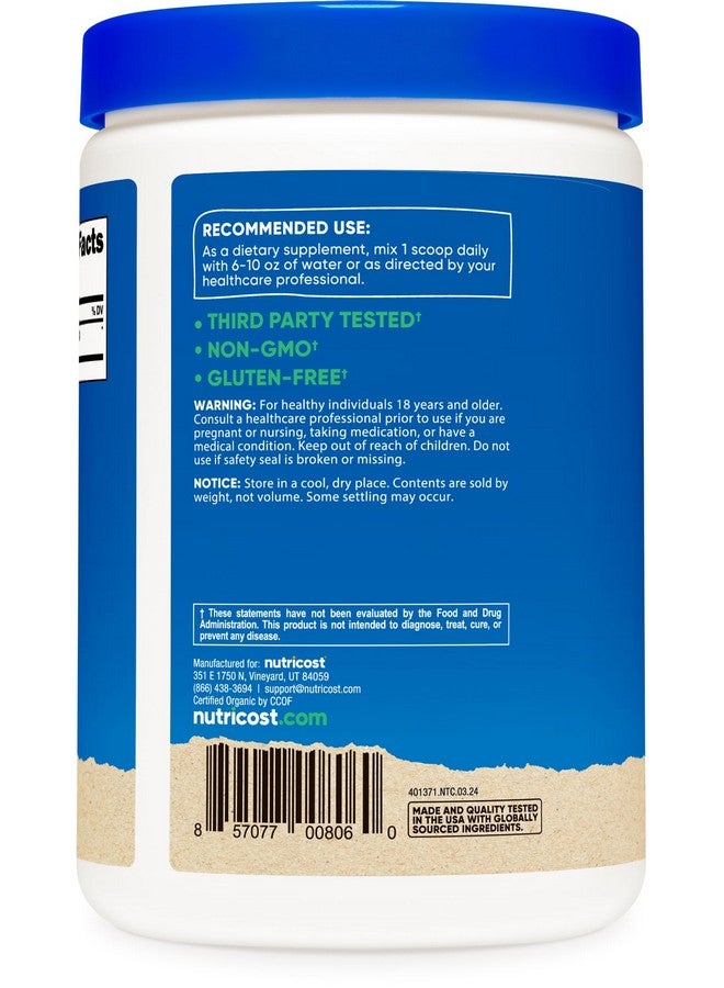 Nutricost Organic Cordyceps Mushroom Powder 250 Grams - USDA Certified Organic, Non-GMO, Gluten Free - Image 4