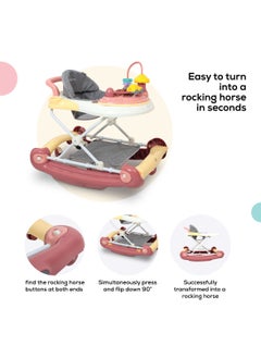 Nurtur 2 in 1 Baby Walker Multifunction Adjustable 5 Gear Cushion Adjustable with Music toy  and  Comfortable for 6 to 18 Months  - Image 5