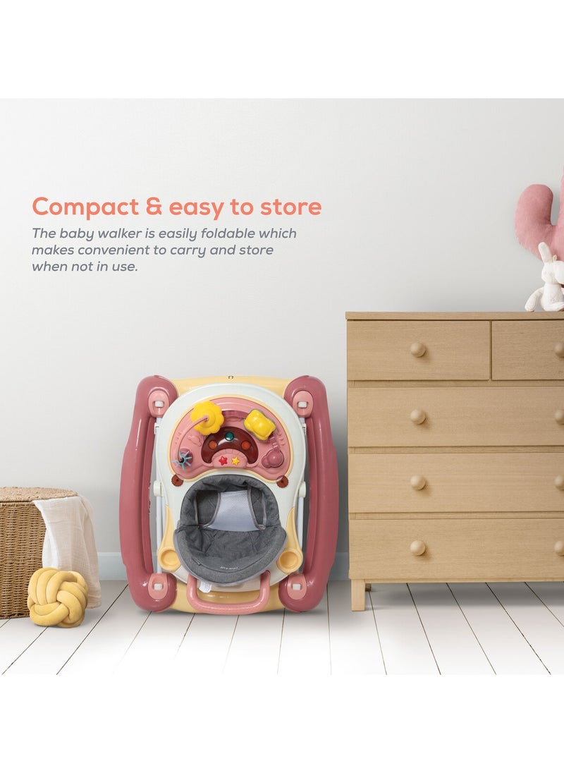 Nurtur - 2 in 1 Baby Walker Multifunction Adjustable 5 Gear Cushion Adjustable with Music toy  and  Comfortable for 6 to 18 Months - Image 1