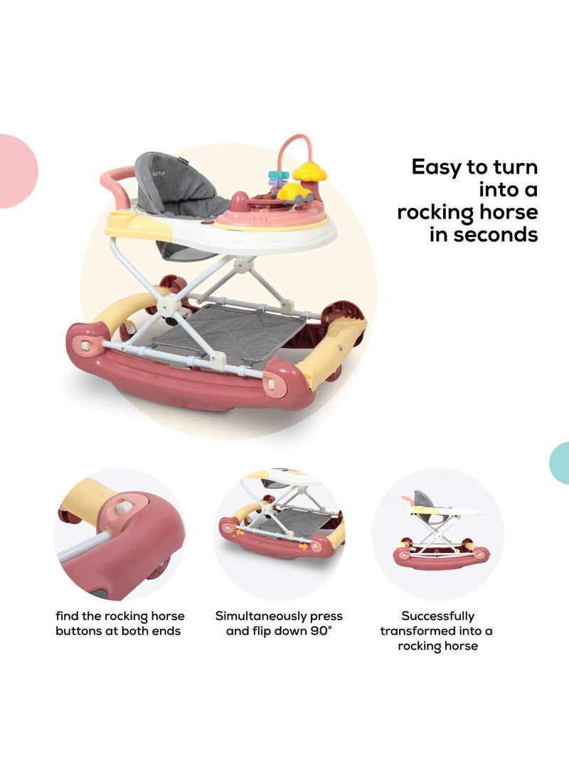 Nurtur - 2 in 1 Baby Walker Multifunction Adjustable 5 Gear Cushion Adjustable with Music toy  and  Comfortable for 6 to 18 Months - Image 1