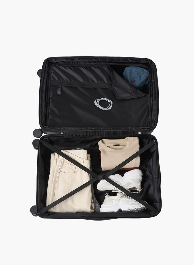 Oaklan by Shoexpress Textured Hardcase Luggage Trolley With Retractable Handle - Image 3