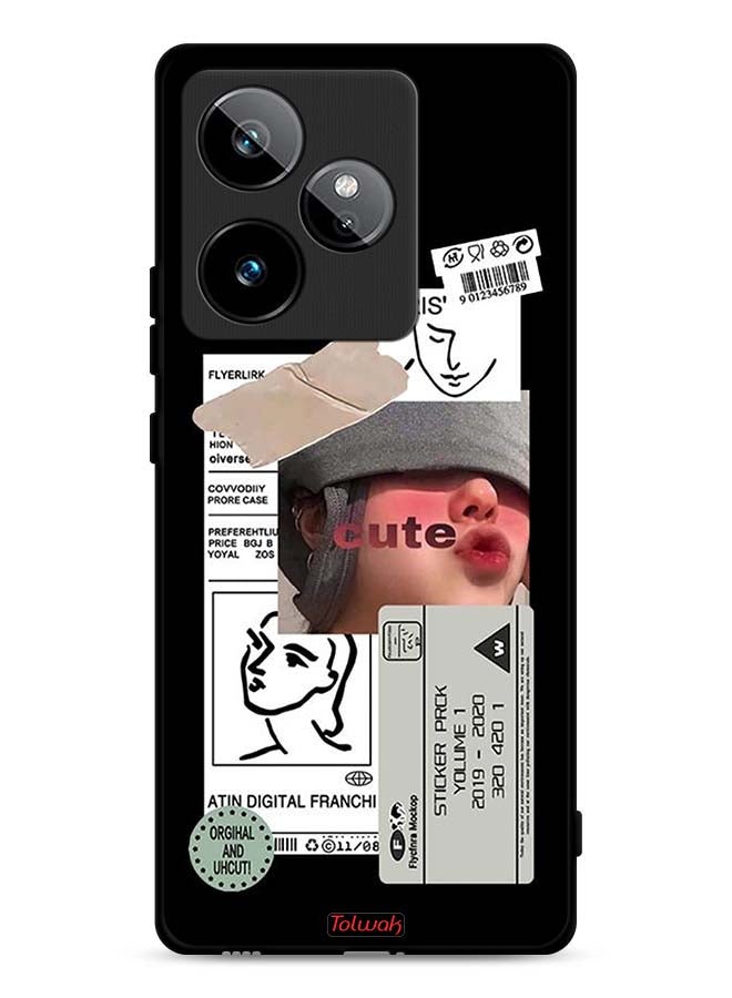Tolwak Realme GT 7 5G Protective Case Cover Cute Sticker