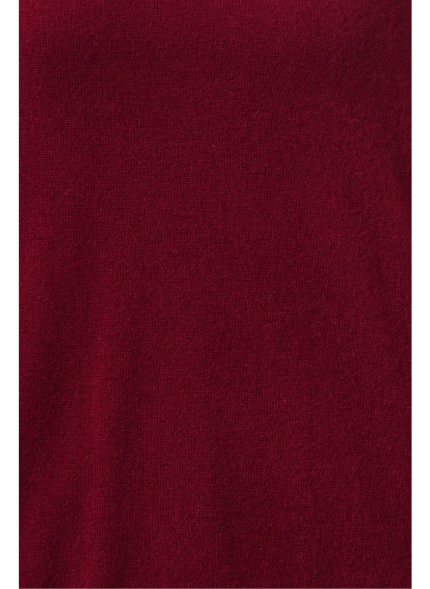 Tchibo Women Crew Neck Long Sleeves Textured Sweater, Red  - Image 2