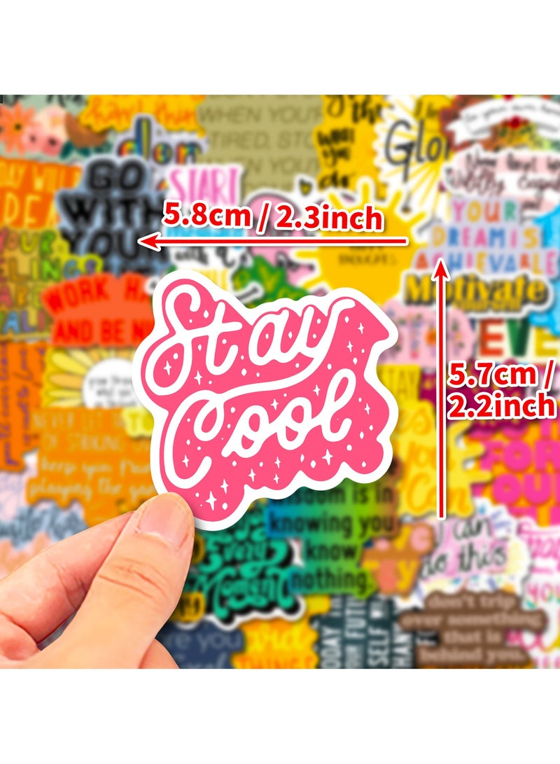 ORAINBOW 50Pcs Motivational Words Stickers, Waterproof Inspirational Stickers Decals for Laptop Water Bottle Phone Luggage Positive Affirmation Stickers Pack - Image 5