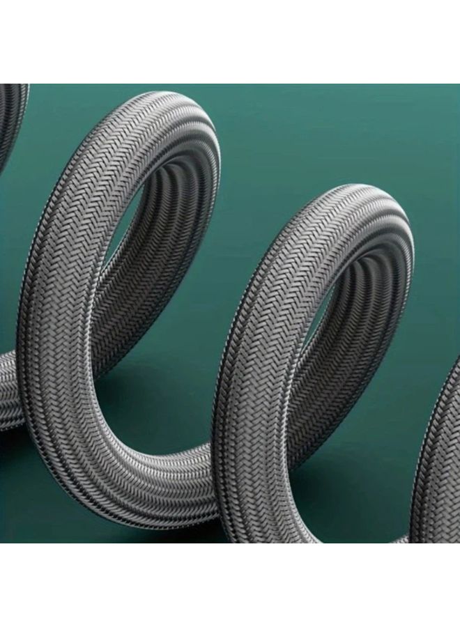 78 74 Inch Extra Long Black Anti Tangle Shower Hose Quick Connect Non Slip Nylon ABS Fittings High Pressure Resistant Leak Proof Polished Finish For Home Hotel Shower Head Bathroom Upgrade - Image 1