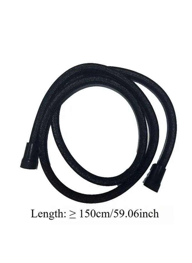 78 74 Inch Extra Long Black Anti Tangle Shower Hose Quick Connect Non Slip Nylon ABS Fittings High Pressure Resistant Leak Proof Polished Finish For Home Hotel Shower Head Bathroom Upgrade - Image 5