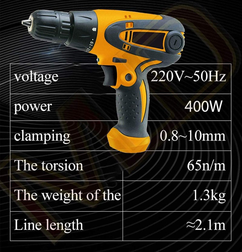 Mawson Electric Screwdriver Cum Drill Machine with Reverse Forward and Torque Adjustment System Pistol Grip Drywall Screw Gun Corded 10 mm Chuck SizeColours as per Availability - Image 5