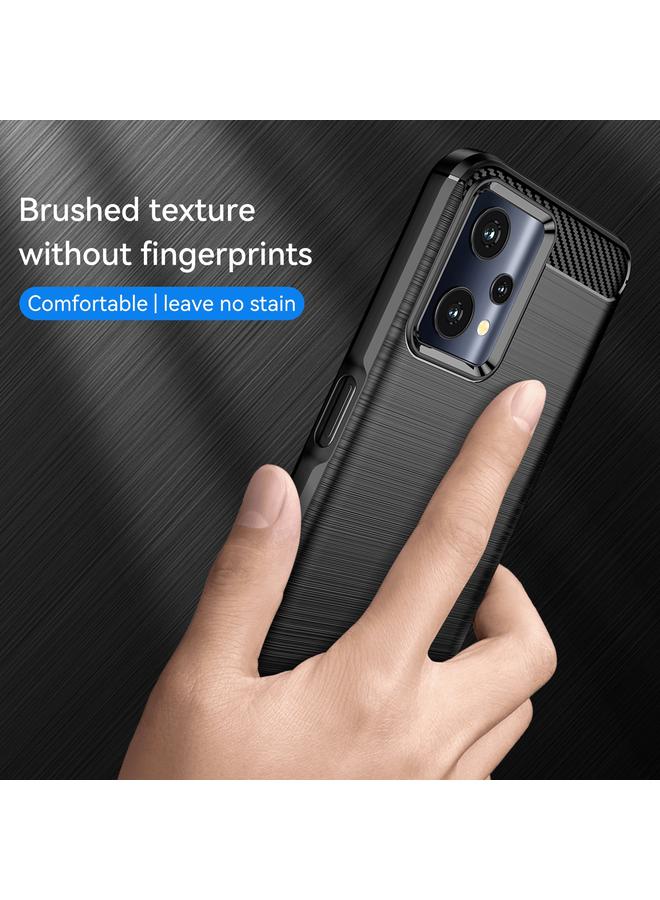 اس-توب جراب لهاتف Realme 9 Pro مصنوع من ألياف الكربون TPU بملمس ناعم - Image 3