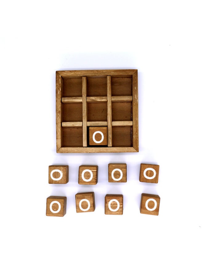 Children's Educational Toys Wooden XO Chess Concentration Logical Thinking Training Parent-child Interactive Desktop Games-Color:Red And White Xo Chess  - Image 5