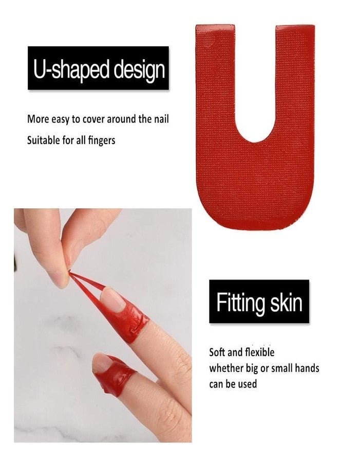 Anugrah Mart Nail Polish Protector for Fingers U-Shape Tape Polish Guards Nail Art Plastic Peel Off Sticker Cuticle Protectors Disposable, Nail Art Protector Manicure Tool (2 SHEET, 20 PIECE) - Image 5