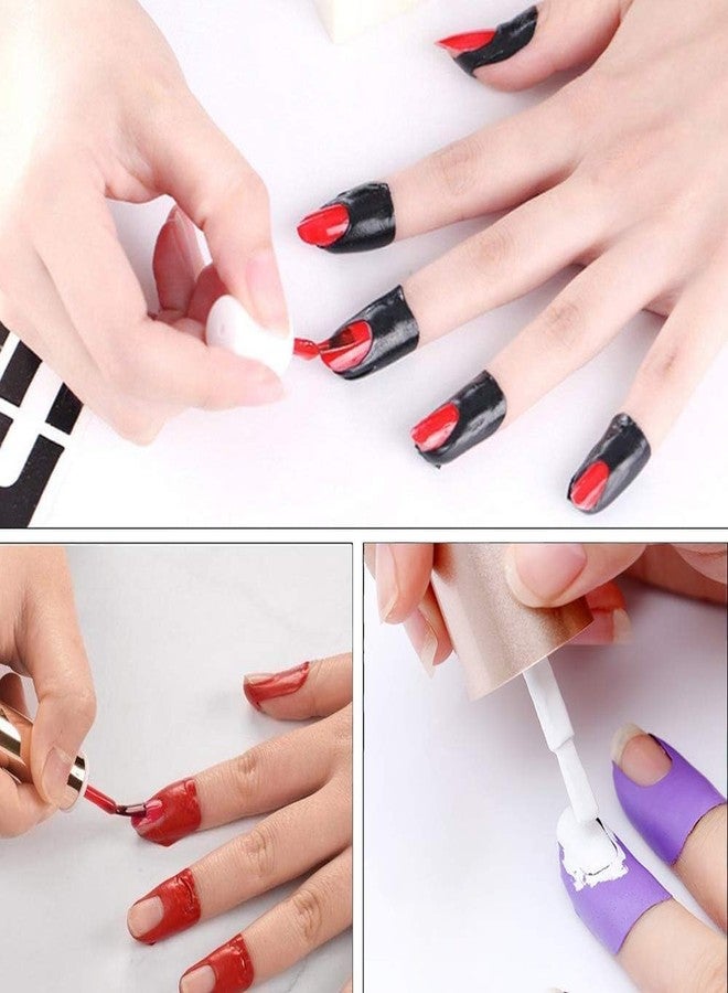 Anugrah Mart Nail Polish Protector for Fingers U-Shape Tape Polish Guards Nail Art Plastic Peel Off Sticker Cuticle Protectors Disposable, Nail Art Protector Manicure Tool (2 SHEET, 20 PIECE) - Image 3