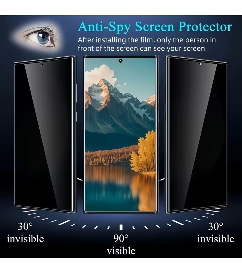Matte Privacy Ceramic Screen Protector For Moto G60S Anti Peeping Easy Apply Full Coverage Soft Film - Image 2