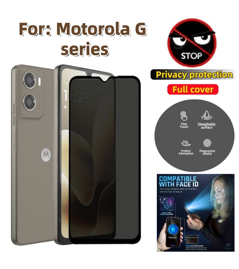 Matte Privacy Ceramic Screen Protector For Moto G60S Anti Peeping Easy Apply Full Coverage Soft Film - Image 1