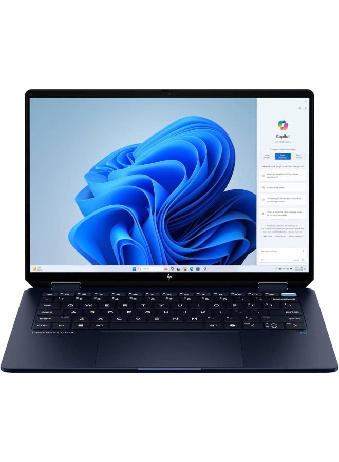 HP Omnibook Ultra Flip / Intel Core Ultra 7-258V / 1TB SSD / 32GB RAM / Intel Shared Graphics / 14inch 3K OLED Display / Windows 11 Home English/Arabic Sky Blue - Image 2