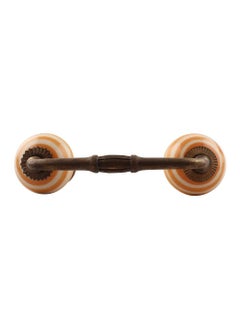 Indian-Shelf IndianShelf 1 Pack Ceramic Mustard Cabinet Pulls T Bar Vintage Kitchen Drawer Handles Door Dresser Handles Antique Hardware 4 Hole to Hole BH567LCK162  - Image 1