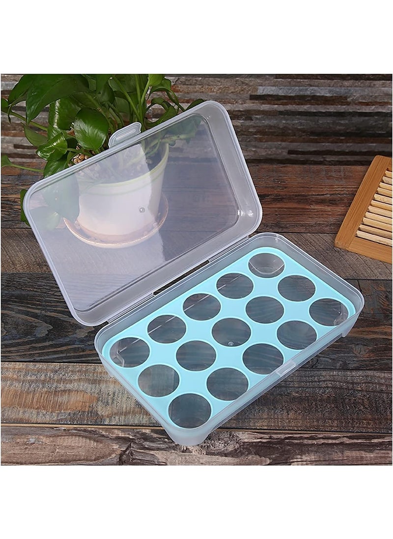 PRAMANTA PRAMANTA Egg Holder for Refrigerator 15 Grid Egg Storage Egg Carrier Egg Fresh Storage Box Container Egg Tray 1Pcs  - Image 1