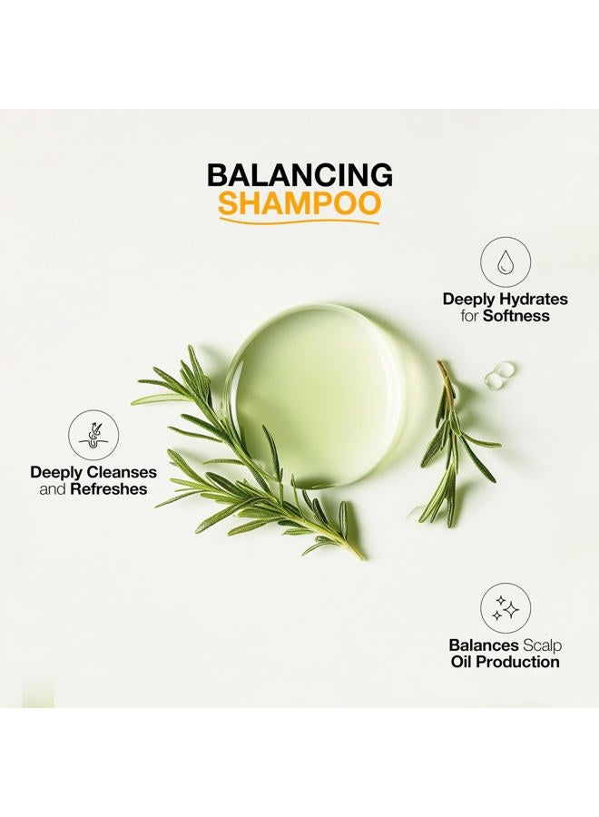 GK Hair Balancing Shampoo Cleanses and Removes Buildup with Keratin Treatment For Oily Control Flaky Itchy Dry Scalp Thinning nourishing Hair Sulfate Free Women and Men – 10.1 Ounce - Image 3