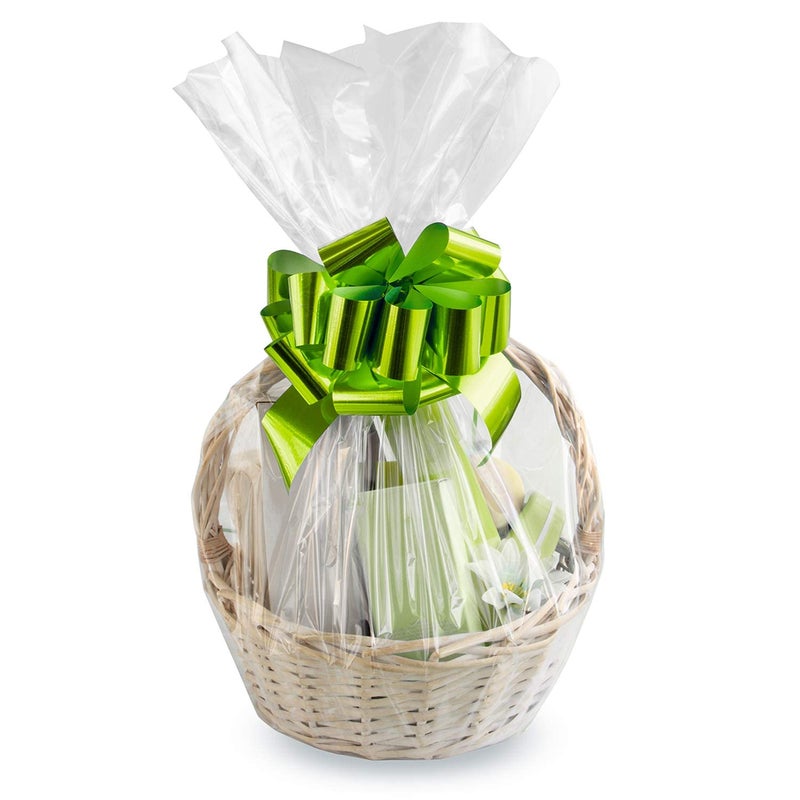 Morepack 16x24 Inches Cellophane Bags for Gift Baskets,Clear Cellophane Basket Bags 5 Pieces - Image 4
