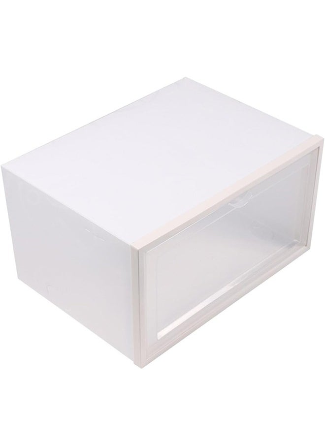 Generic - Shoe Storage Boxes, Shoe Organizer Containers With Lids, Clear Plastic Stackable Shoebox 12 Pairs Of Shoe 33.5 X 24.5 X 17.5 Cm - Image 1