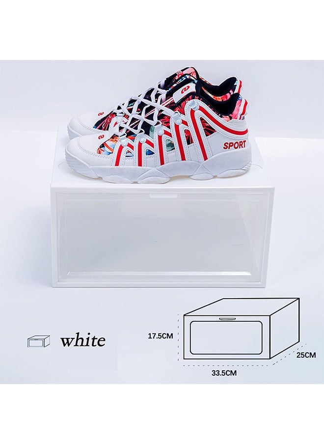 Generic - Shoe Storage Boxes, Shoe Organizer Containers With Lids, Clear Plastic Stackable Shoebox 12 Pairs Of Shoe 33.5 X 24.5 X 17.5 Cm - Image 1