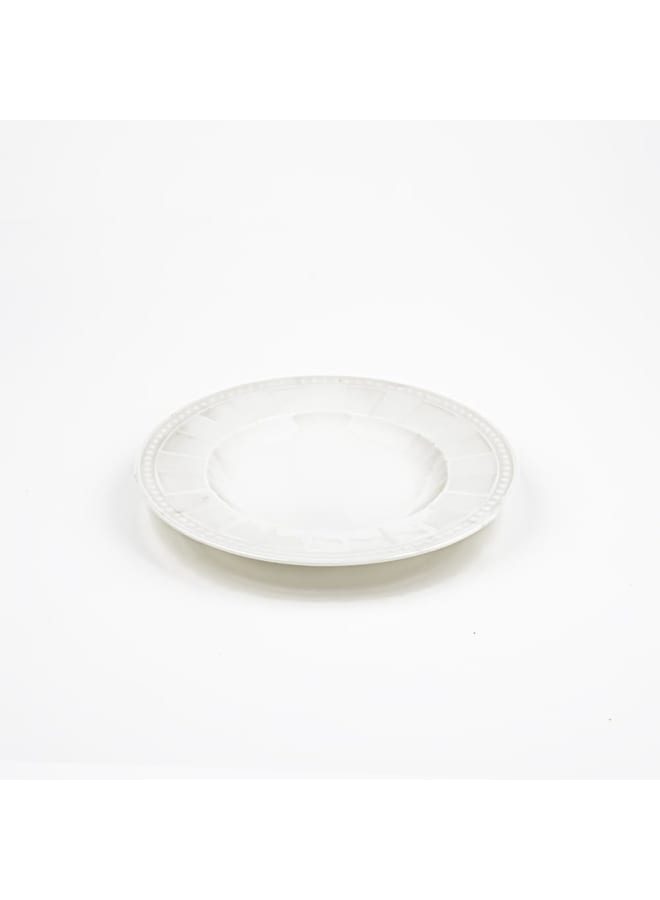 Rosa By Fathy Mahmoud Water Wheel Ivory Recessed Plate, 23 Cm Size