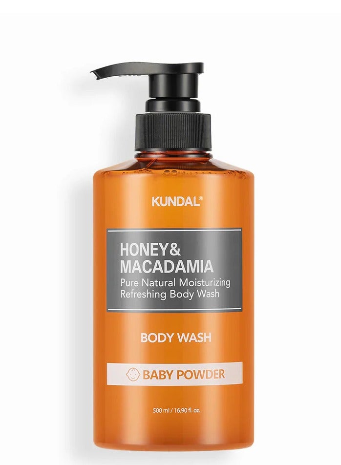 كاندال غسول الجسم النقي بالعسل والمكاديميا من كوندال 500 مل – ببودرة الاطفال - Image 1