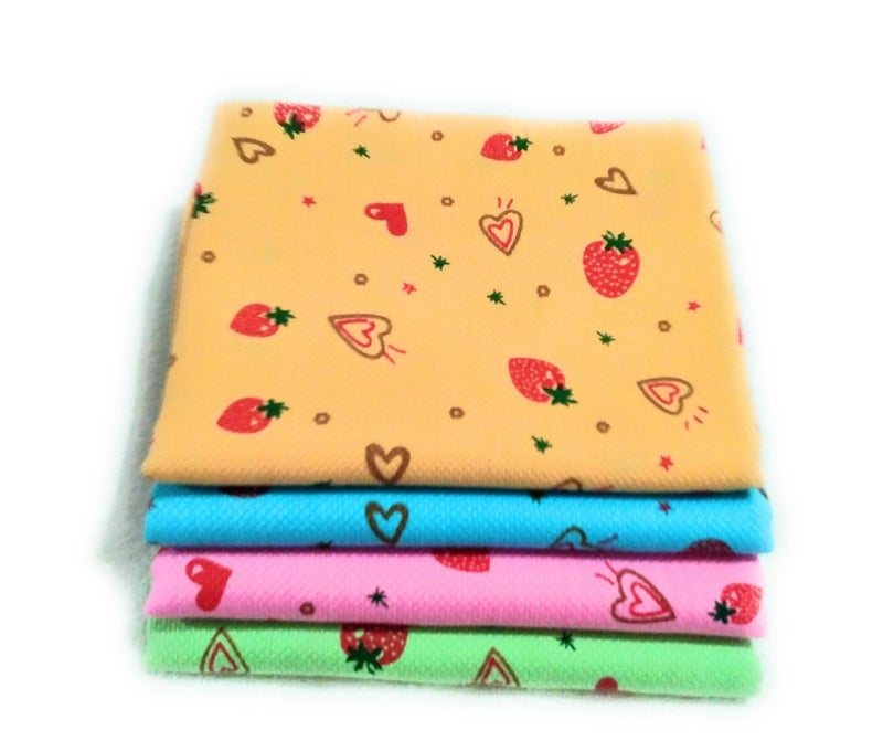 Cotton Colors Cotton Bath Towel (Pack of 4, Large Multicolor, Berry Printed Design) - Image 5