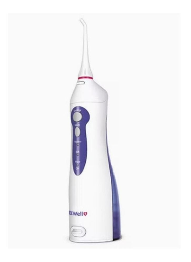 B.Well Swiss - WI-911 3-Mode Portable Oral Irrigator Water Flosser with Two User Tip & Li-ion Battery Charger Adapter - Image 1