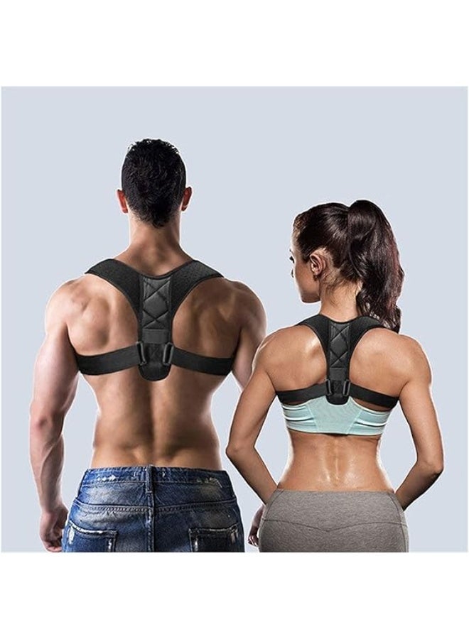 Medical Adjustable Clavicle Posture Corrector Men Women Upper Back Brace Shoulder Lumbar Support Belt Corset Posture Correction  Size : S - Image 1