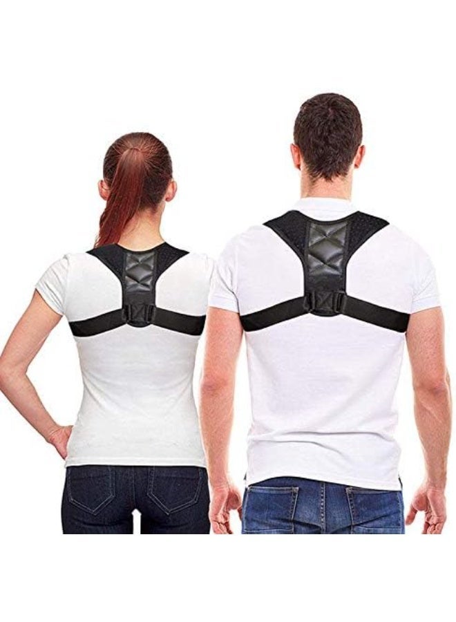 Medical Adjustable Clavicle Posture Corrector Men Women Upper Back Brace Shoulder Lumbar Support Belt Corset Posture Correction  Size : S - Image 3