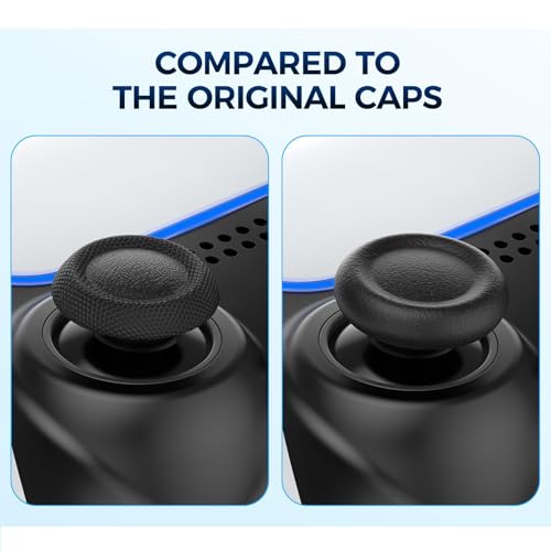 SQUISHCO 3 Pairs Thumb Grips,Enhanced Grip and Control, Replacement Joystick Caps Compatible with PS5 Controller, Suitable for Extended Gaming Sessions,Black - Image 5