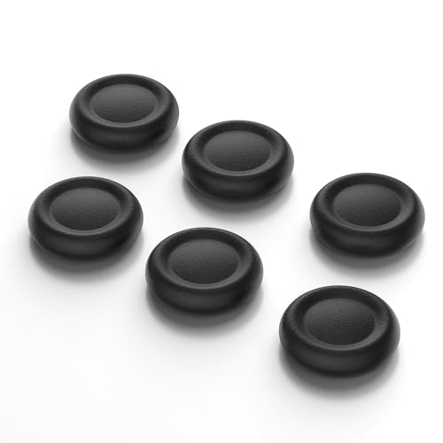 SQUISHCO 3 Pairs Thumb Grips,Enhanced Grip and Control, Replacement Joystick Caps Compatible with PS5 Controller, Suitable for Extended Gaming Sessions,Black - Image 1