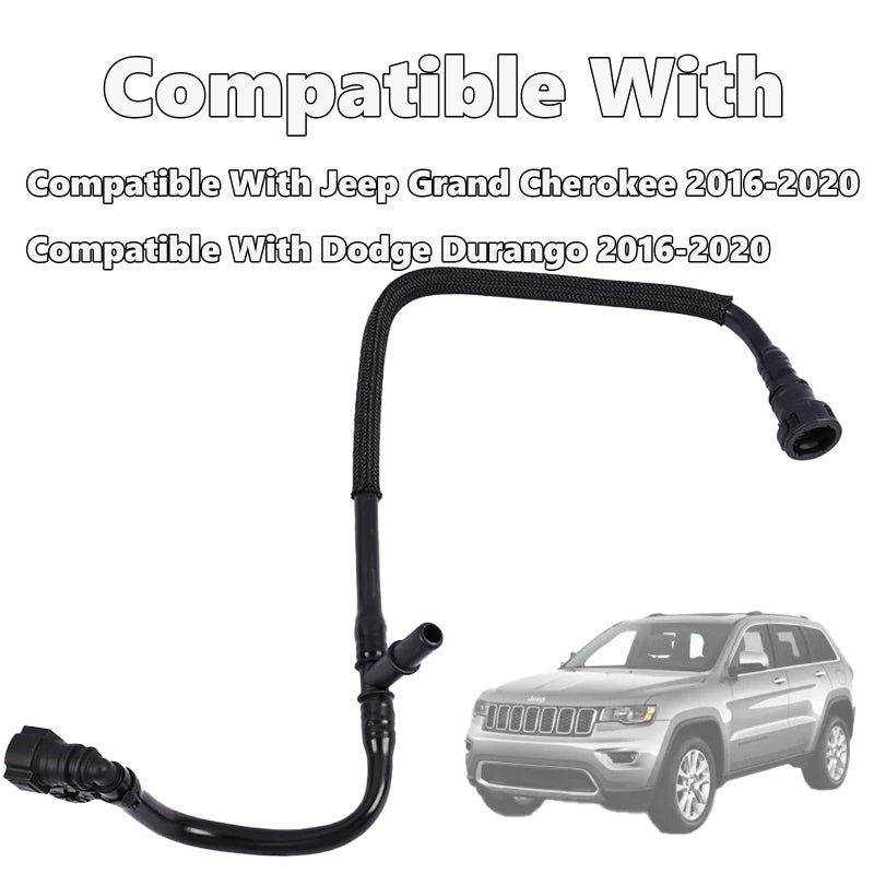 NiLooki 68250914AB Vacuum Hose Compatible with Jeep Grand Cherokee 20162020 Compatible with Dodge Durango 20162020Vapor Canister Purge Valve Hose Replace 68250914AA 68250914AB - Image 4