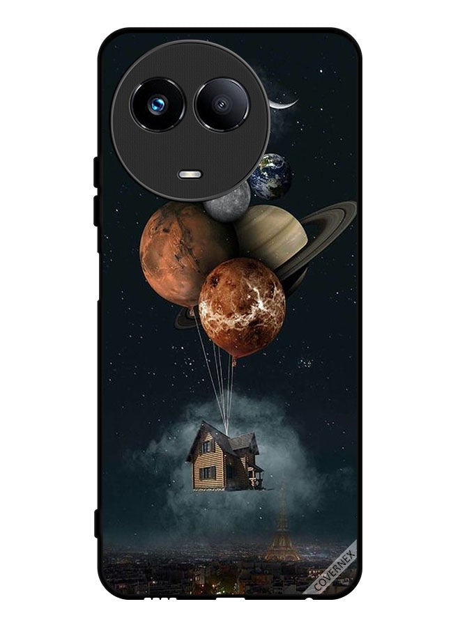 Covernex Protective Case Cover For Realme 11 5G Balloon Planets Takes Home - Image 1