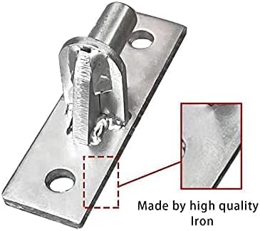 Homydom 2 Pack Wall Mount Gate Hinges, Heavy Duty Wall Plate Hinges, Outdoor Chain Link Fence Gate Hinges Fence Post Link Gate Hinge, with 5/8 Hinge Pin (Screws Not Included) - Image 3