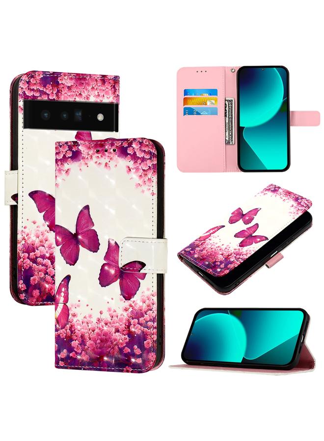 S-TOP Case For Google Pixel 6 Pro 3D Painting Horizontal Flip Leather Phone Case - Image 1
