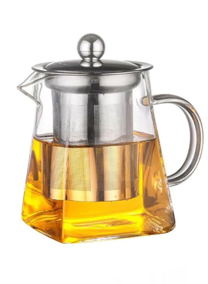 Tealand Borosilicate Blooming Loose Leaf Glass Teapot With Stainless Steel Infuser & Lid Stovetop Safe 0.75 Liter  - Image 1