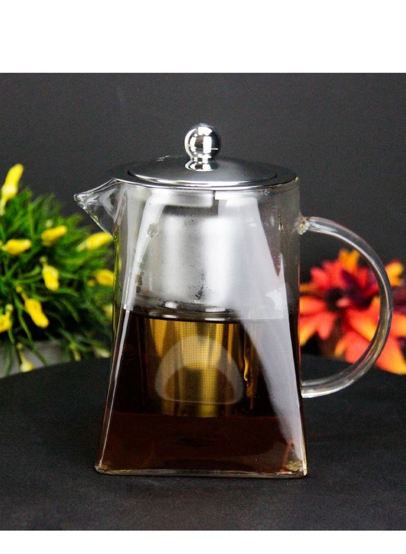 Tealand Borosilicate Blooming Loose Leaf Glass Teapot With Stainless Steel Infuser & Lid Stovetop Safe 0.75 Liter  - Image 4