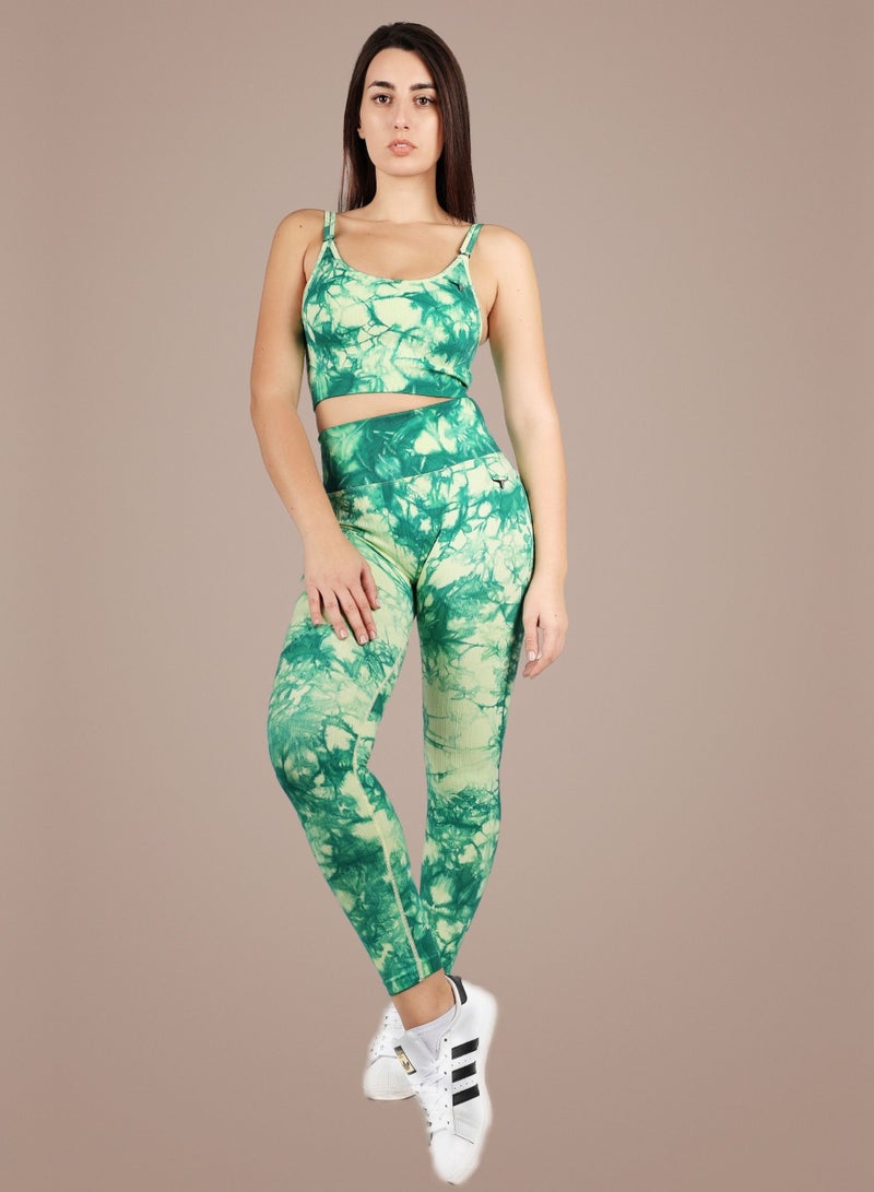 THUGFIT FunkyHues Performance-Stride Fitness Suit - Green - Image 1