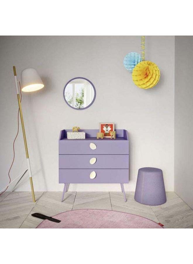 Al Home Kids Dresser: 90x45x85 Wood, Purple by Alhome 