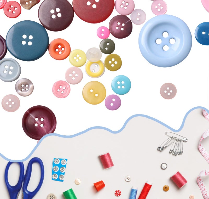 Tnstk 650 Pcs Round Resin Buttons - Assorted 2 & 4 Hole Buttons For Sewing  Crafts & Diy Projects (Multicolor) - Image 4