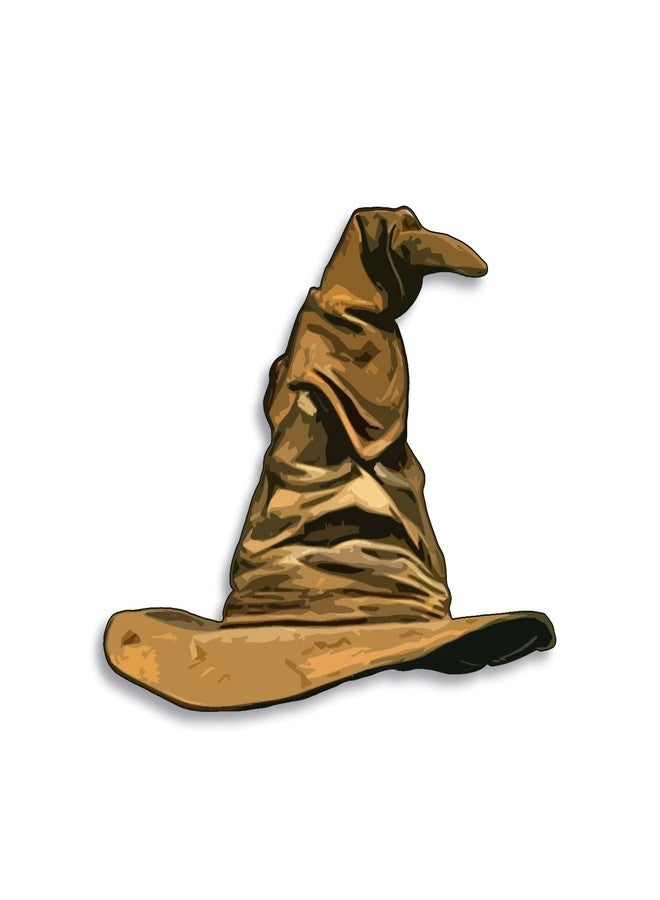 Bargain Max Decals ملصق قبعة مدرسة السحرة لدفتر السيارة اللابتوب 5.5"x4.5" (لون) - Image 1