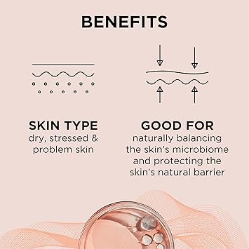 dr.organic Dr Organic Skin Calm Probiotic Cream Cleanser For Redness Dry Sensitive Irritable Skin Gentle Cleansing Dermatologically Tested Vegan Cruelty Free Paraben SLS Free Certified Organic150ml - Image 3