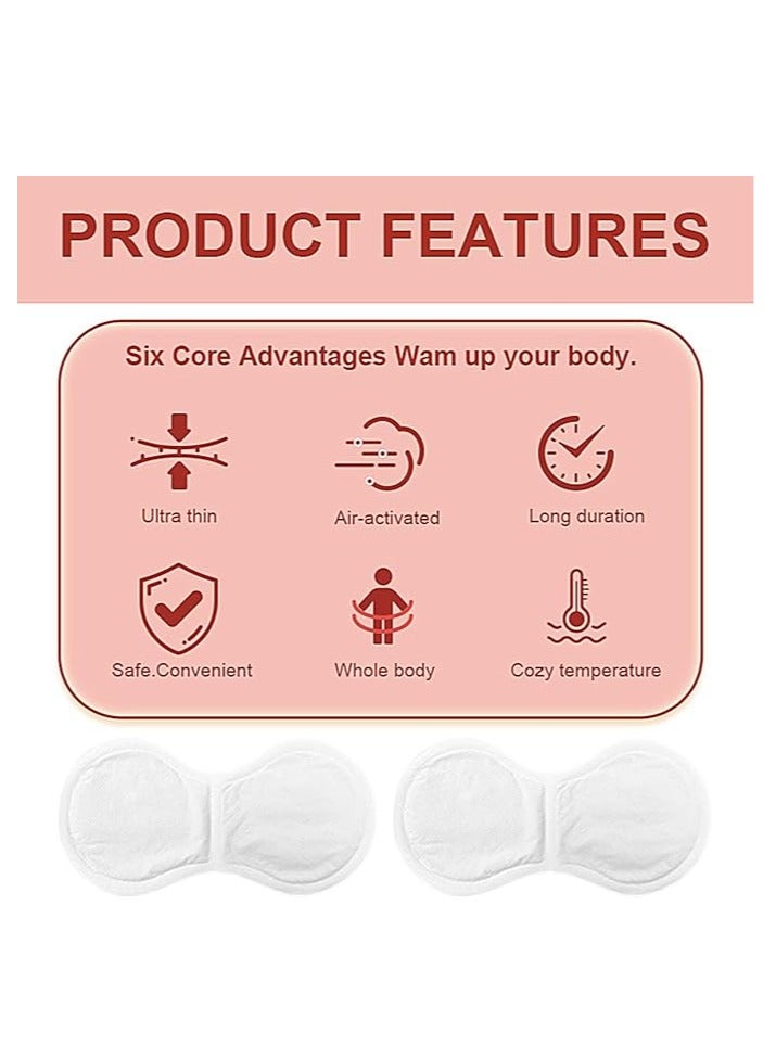 Hodaf Hot Patch Waist Self-Heating Patch Winter 5X Portable Menstrual Heating Pad, Warm Adhesive Portable Heating Patches - Image 5
