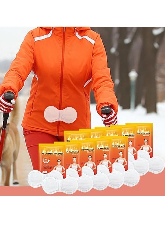 Hodaf Hot Patch Waist Self-Heating Patch Winter 5X Portable Menstrual Heating Pad, Warm Adhesive Portable Heating Patches - Image 3
