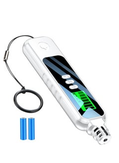 SYOSI Portable Gas Leak Detector, Audible Alarm for Natural Gas, Methane, Hexane, and Propane, Sniffer with Lo Hi Mode, LCD Screen Gas Meter, 2X AAA Battery Powered for Home and Outdoor Use, White  - Image 1