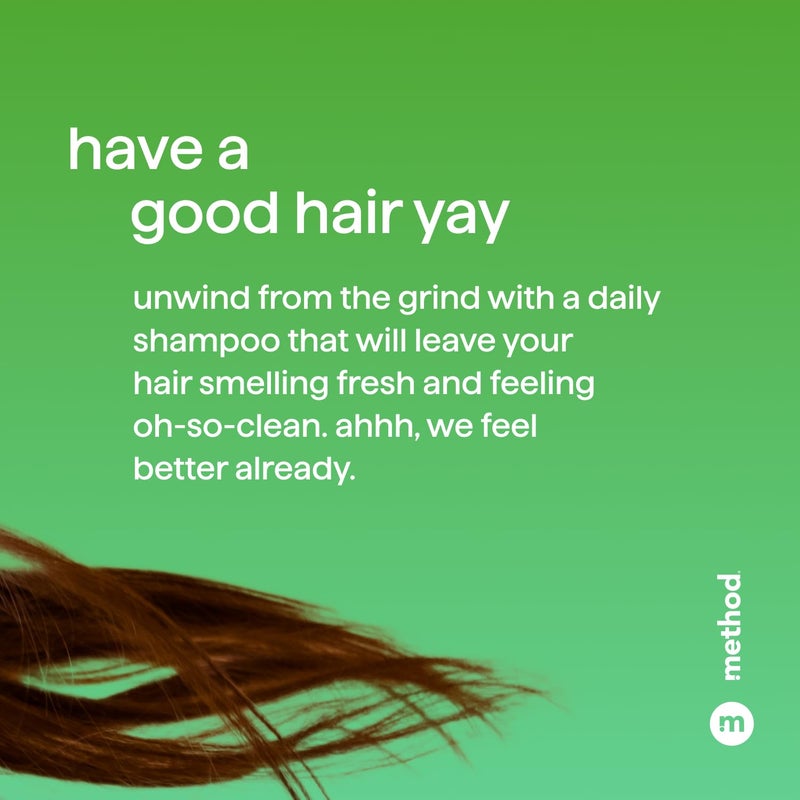 Method Everyday Shampoo, Daily Zen with Cucumber, Green Tea, and Seaweed Scent Notes, Paraben and Sulfate Free, 14 oz (Pack of 1) - Image 2